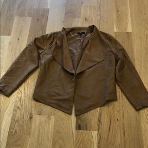 Suede-like brown Blazer